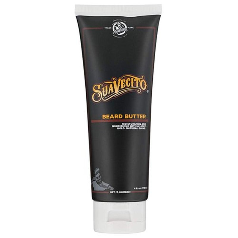 Suavecito Beard Butter 4 oz | Original Scent - Moisturizes, Nourishes & Softens Beard - Light Hold & Natural Shine
