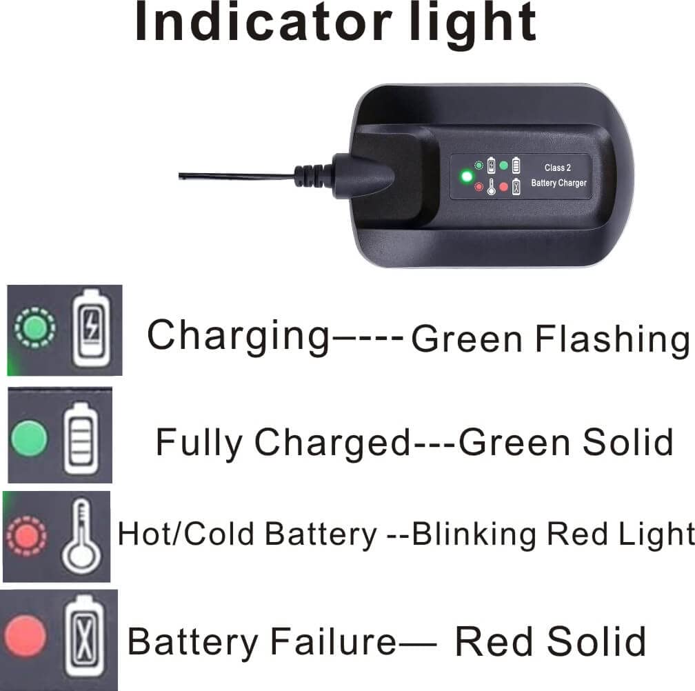 Anoitd WA3742 Replacement for Worx 20V Battery Charger WA3732 Compatible with Worx 20V