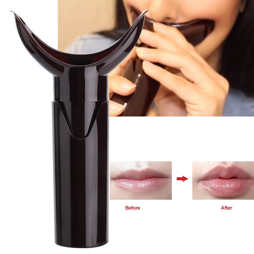 Lip Plumper Suction Tool – Portable Manual Lip Enhancer for Gorgeous Delicate Lips – Dark Red Color – Eco-Friendly Materials