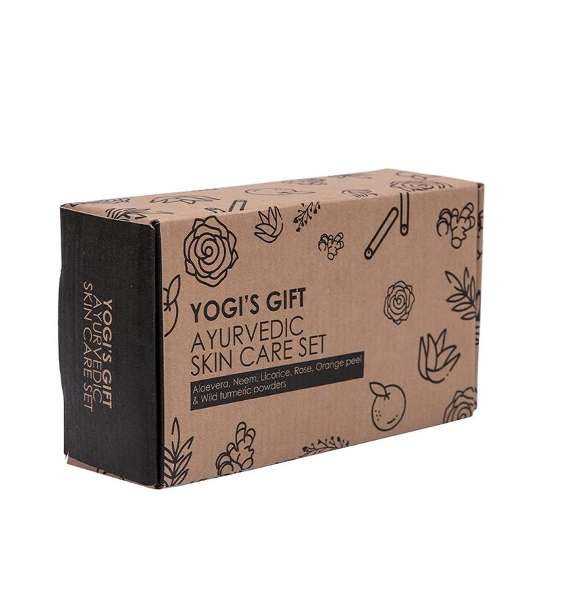 YOGI’S GIFT – Celebrating health Ayurvedic Skin Care Sampler | Six Powders in One Pack | Aloe vera, Rose petal, Wild Turmeric, Licorice, Neem & Orange Peel Powders 1oz Each | Soap Making Ingredient