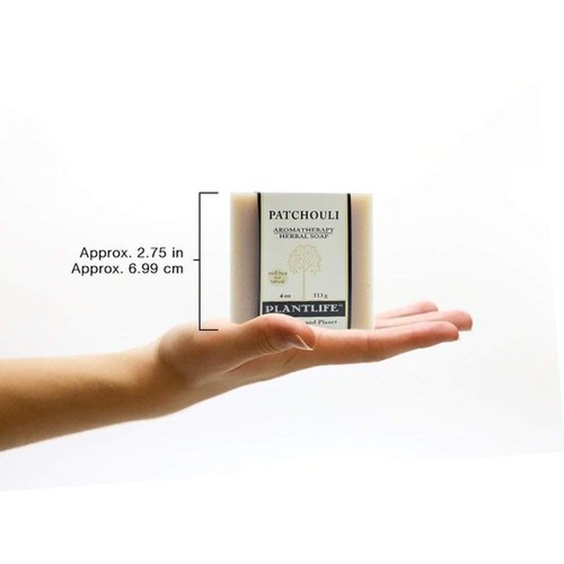 Plantlife Patchouli 3-pack Bar Soap - Moisturizing and Soothing Soap for Your Skin - Hand Crafted Using Plant-Based Ingredients - Made in California 4oz Bar