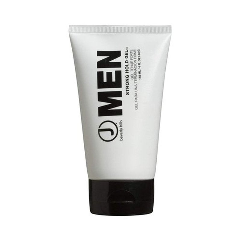 J Beverly Hills Men's Strong Hold Hair Gel - Aloe Vera Formula for Hair Growth | 2 Oz & 4 Oz Options