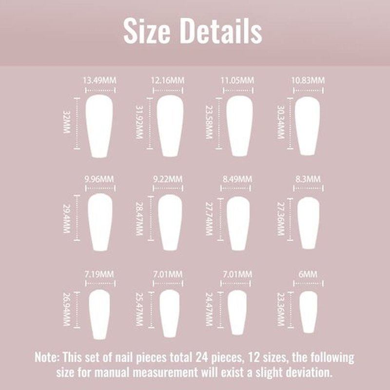 COCOBURI 24 Pcs Press on Nails Medium Purple Glossy Acrylic Fake Nails Coffin for Women