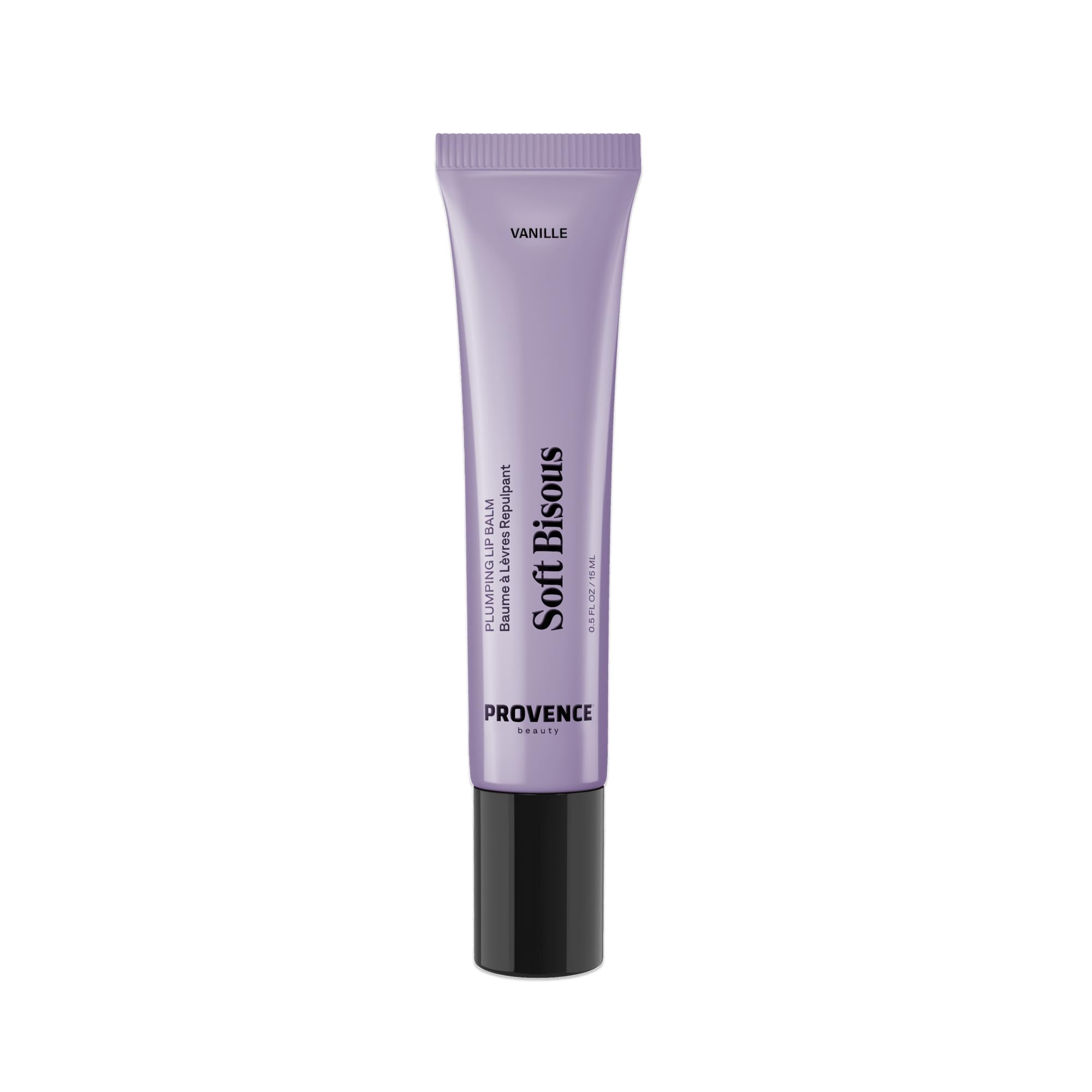 Provence Beauty Soft Bisous Plumping Lip Balm – Hydrating Lip Care Treatment with Tripeptide-1, Hyaluronic Acid & Shea Butter – Anti-Aging Lip Balm that Smooths, Softens & Plumps Dry Lips – 0.5 fl oz