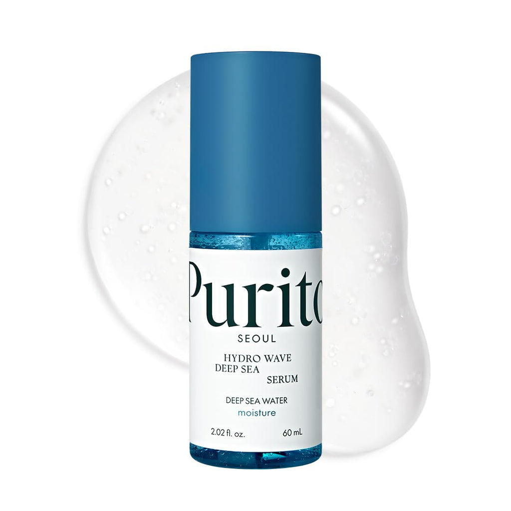 PURITO Deep Sea Serum | Deep Sea Water 66% + Marine Complex + Snow Mushrooms | Facial Serum | for Hydration, Skin Plumping | Lightweight & Non-Greasy Texture | Korean skincare, 60mL 2.02 fl.oz