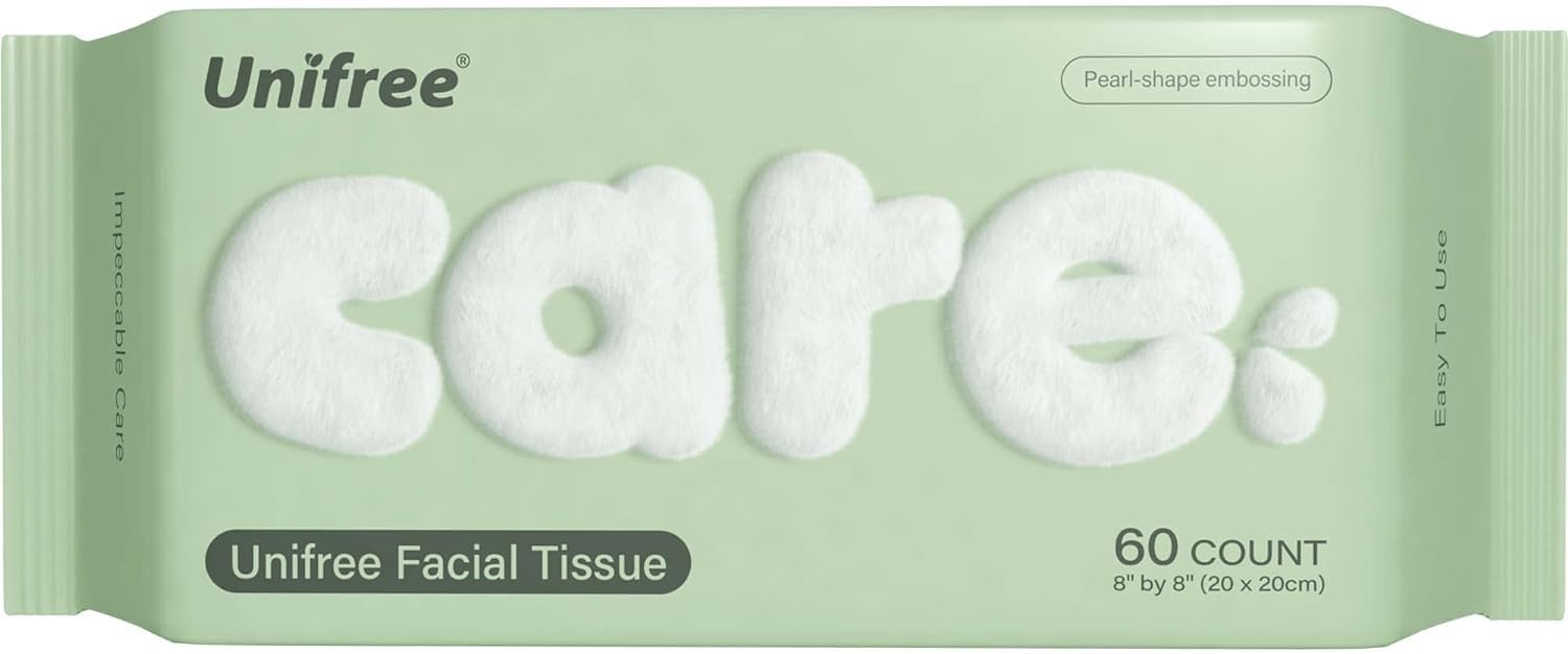 Unifree Facial Towel l Disposable Dry Wipes l 4 -pack Value Pack, 240 Count Towel,Absorbent,Reusable, Soft, Comfort Skincare