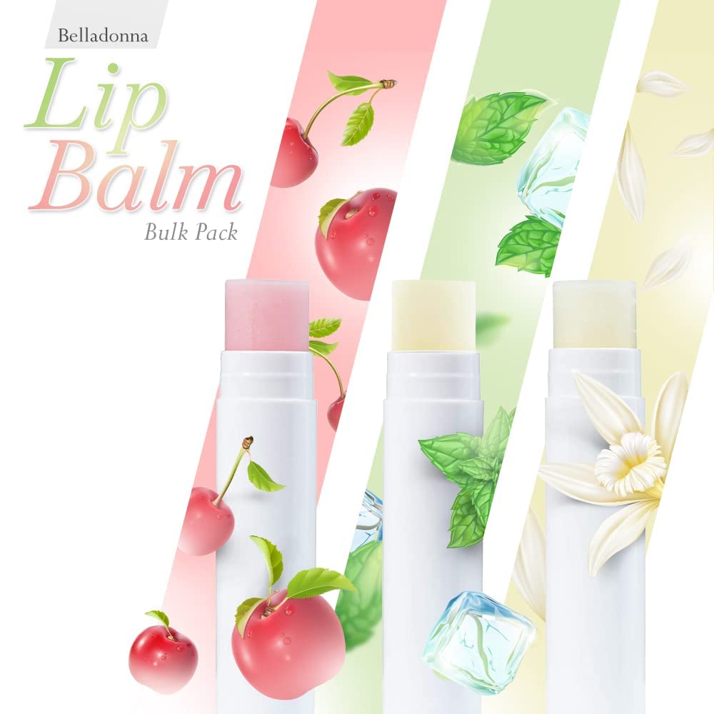 Lip Balm Bulk Unlabeled - Made in USA 200 Pack Cherry Bulk Chapstick - Natural Ingredients Vitamin E Shea Butter - Custom Chapstick Bulk For Party & Wedding Favors