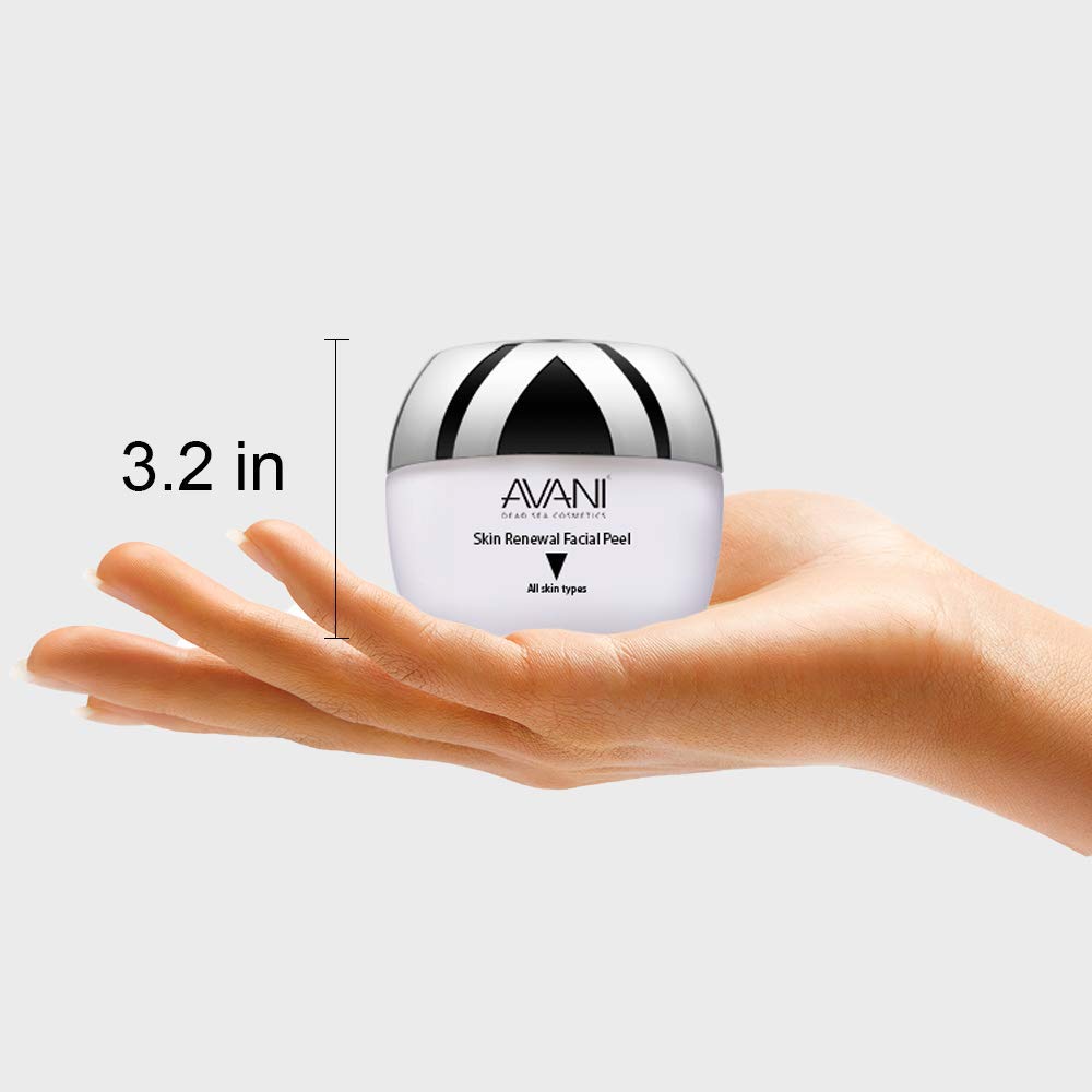 Avani Classics Skin Renewal Facial Peel - Anti-Aging Formula - Exfoliating Cream with Vitamin C & E & Dead Sea Mineral - Safe & Gentle
