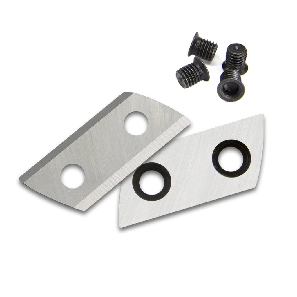 TASP 2PCs Wood Chipper Blades with Screws Garden Shredder Cutting Knives
