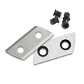 TASP 2PCs Wood Chipper Blades with Screws Garden Shredder Cutting Knives