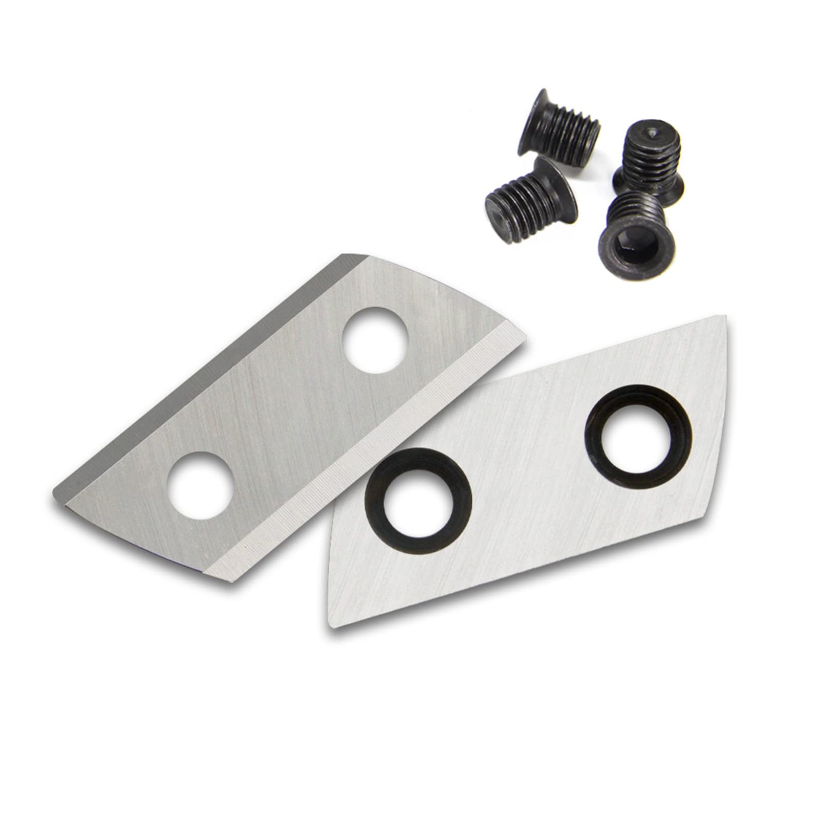 TASP 2PCs Wood Chipper Blades with Screws Garden Shredder Cutting Knives