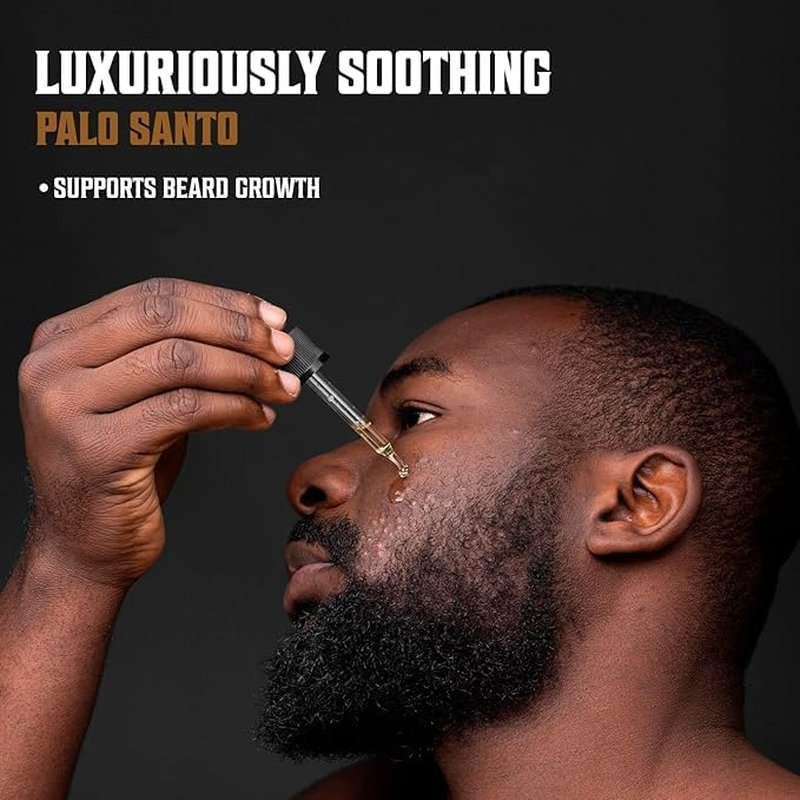 Viking Revolution Palo Santo Beard Oil - Natural Moisturizing Beard Conditioner with Argan & Jojoba Oil - 1 Pack