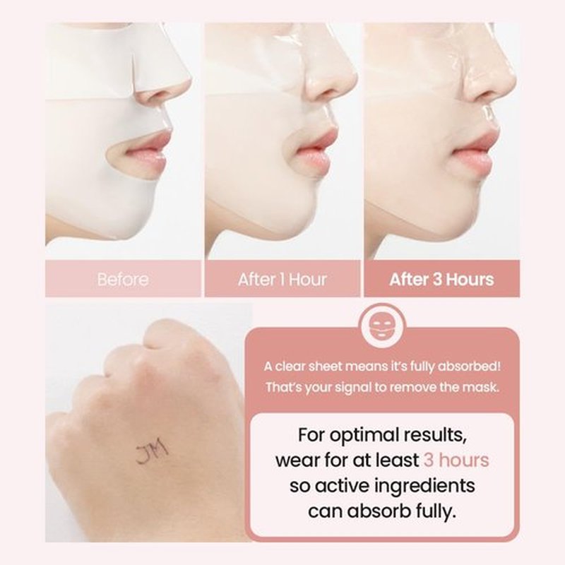 JMsolution Bio Collagen PDRN Firming Mask – Anti-Aging Hydrogel Mask with high intensive ampoule & Salmon DNA – Skin Lifting & Wrinkle Care(4 Sheets)