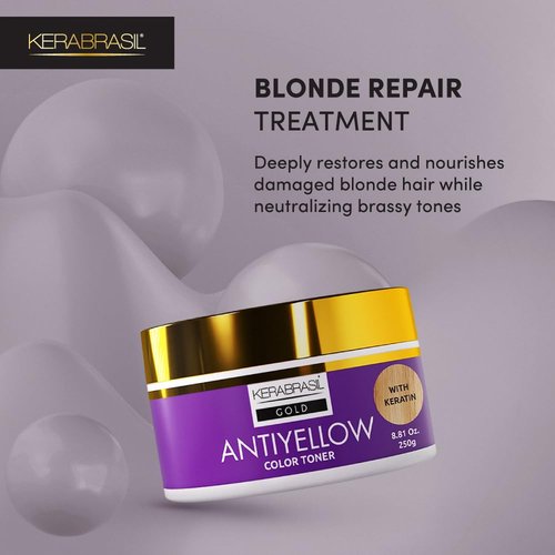 Antiyellow - Neutralizing Treatment for Brassy Tones | Enhances Cool Blonde & Hydrates Color-Treated Hair