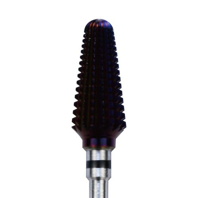 C & I Tapered Tornado & Texas Tornado Nail Drill Bit for Nail Drill Machine, Purple Coated (Tapered Tornado, XC)