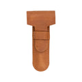 MERKUR Brown Leather Razor Case – Vegetable-Tanned Cowhide, Precision Fit for Safety Razors up to 110 mm, Protective Travel Cover, Made in Germany