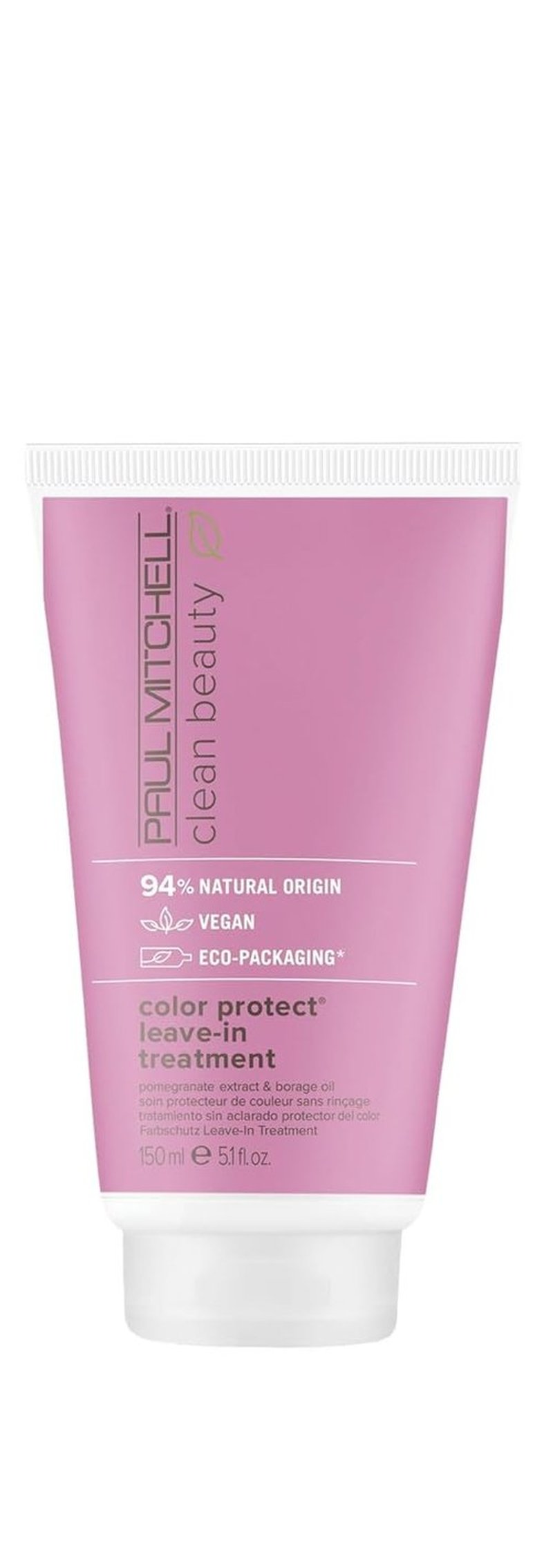 Paul Mitchell Clean Beauty Color Protect Leave-In Treatment - Boosts Shine & Keeps Color Fresh | 5.1 fl. oz.