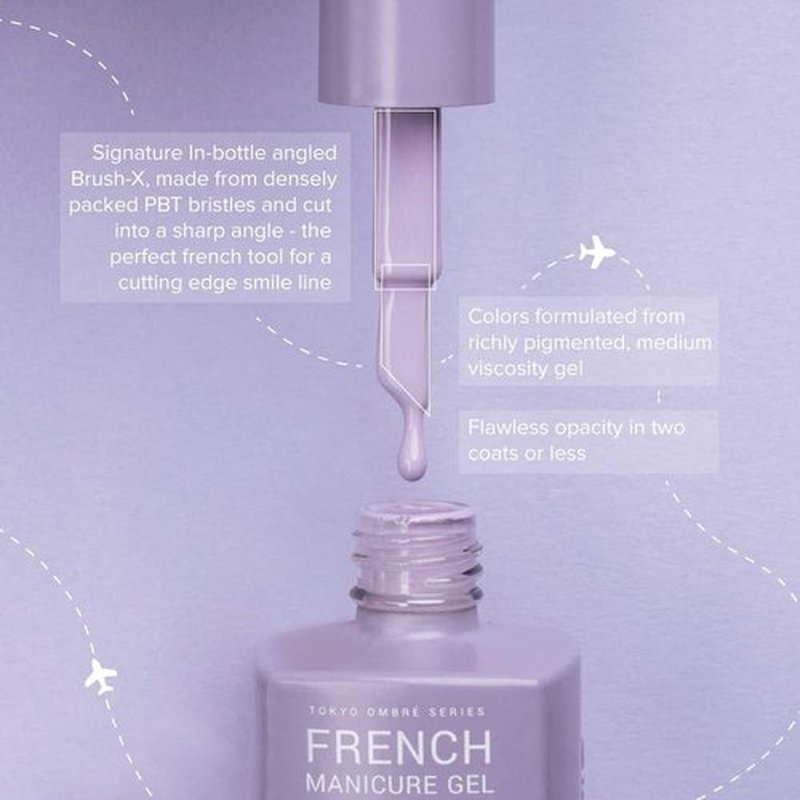 Apres Nail French Manicure Set | Includes 5 Ombre Color | Each Bottle 15mL / 0.5 Fl Oz | 2022 Version (New York)