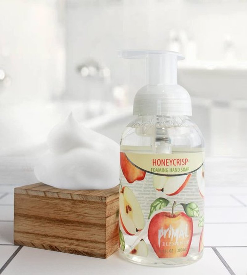 Primal Elements Nourishing Honeycrisp Foaming Hand Soap, Gentle Hand Wash for Softer and Cleaner Hands, Washes Away Dirt – 9.5 FL OZ