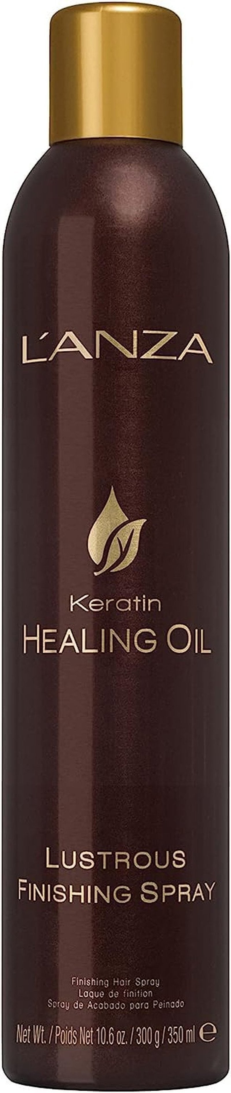 L'ANZA Keratin Healing Oil Finishing Spray - Strong Hold, Humidity Resistant, Color Safe | 10.6 Fl Oz