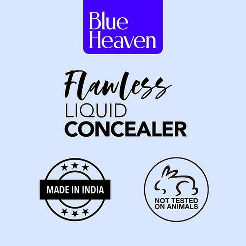 Blue Heaven Flawless Liquid Concealer - Lightweight Coverage in Vanilla, 0.57 Oz