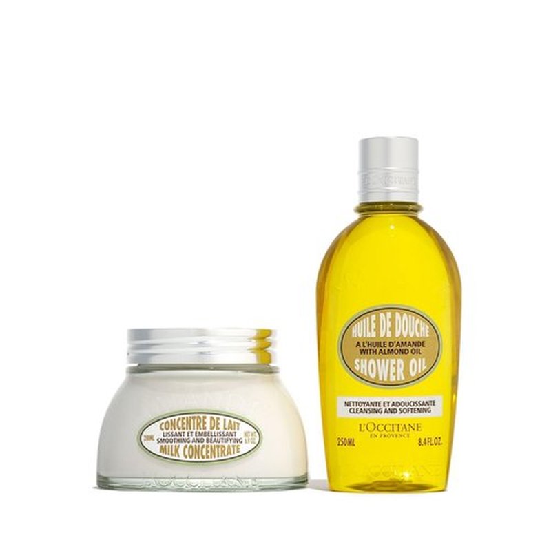 L'Occitane Softening Body Duo - Nourishing Moisturizers for Silky Smooth Skin | 2-Piece Set