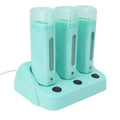 Sonew Roll On Wax Warmer with Heater Base, Portable Triple Cartridge Depilatory Wax Heater for Women Men Hair Removal, Wax Heating Machine for leg, Armpit, Bikini