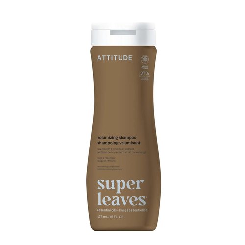 ATTITUDE Volumizing Shampoo - Essential Oils for Fine & Thin Hair | EWG Verified, Vegan, 16 Fl Oz