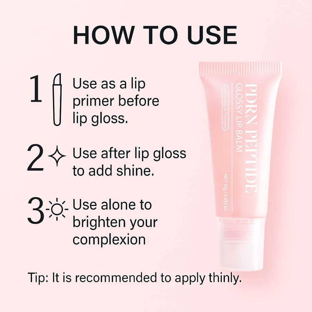 Pdrn Lip Balm, Contains Pdrn and SODIUM DNA, SODIUM DNA Provides Antioxidant Benefits, And Improves Lip Health, Lntensive Lip Repair, Moisture Lock(1PCS Hydrating Lip Plumping Glossy Lip Balm)