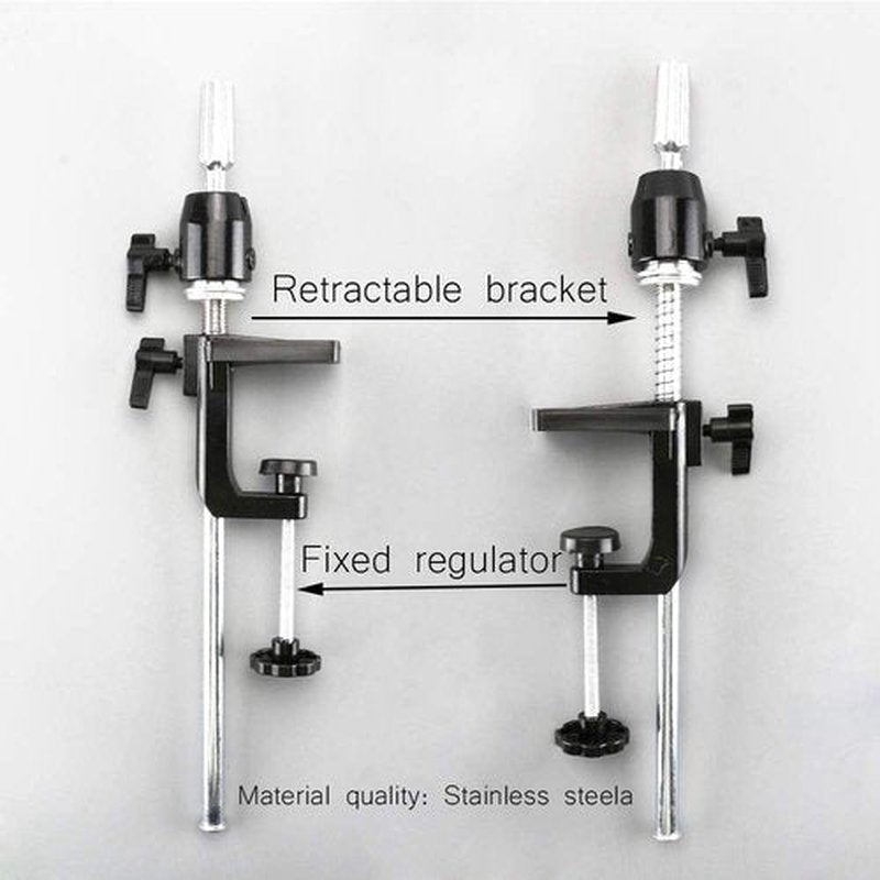 Mannequin Head Stand Scalable Wig Stand C Clamp Wig Head Stand Clamp Holder for Cosmetology Wig Holder for Doll Head