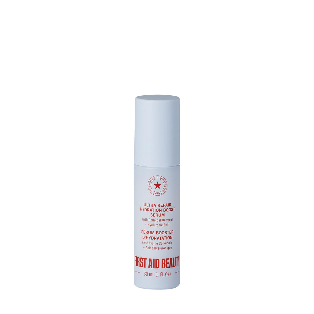 First Aid Beauty - Hydrating Serum with Hyaluronic Acid, Provides 24 Hours of Hydration, Lightweight Formula with Squalane & Colloidal Oatmeal, Safe for Sensitive Skin, 1.7 oz