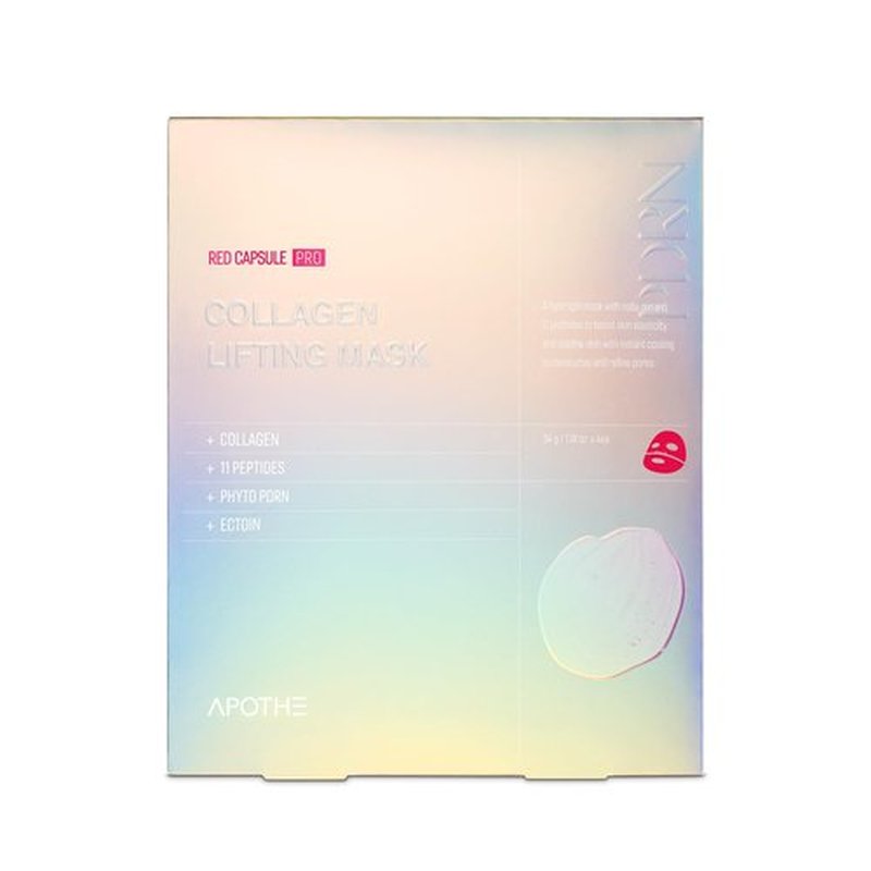 APOTHE RejuveGlow Peptide Collagen PDRN Lifting Mask — Instant Hydration, Pore Tightening & Wrinkle Care | Cooling Soothing Anti-Aging Sheet Mask for Sensitive Skin