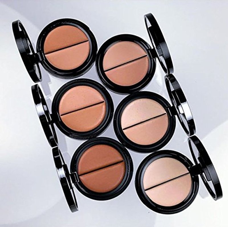 EVE PEARL Dual Salmon Concealer Full Coverage Under Eye Concealer Smooth Skin Treatment Brighten Makeup Hydrate Skincare (Light)
