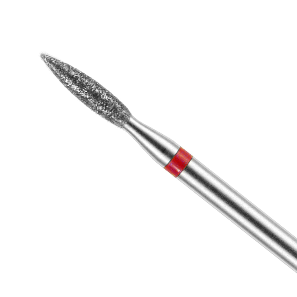 10 Piece Diamond Flame Cuticle Drill Bits with Case 3/32'' Cuticle Nail Drill Bits Electric Nail File Machine Cuticles Bit Manicure Pedicure Polishing Kit for Nails Salon Manicure