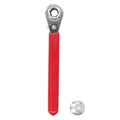 Akozon Ratchet Wrench, 5/16in 0.4in 10mm Battery Terminal Ratchet Wrench with 1/2in Socket for Top Side Post Battery for RV Sport Car Wrench