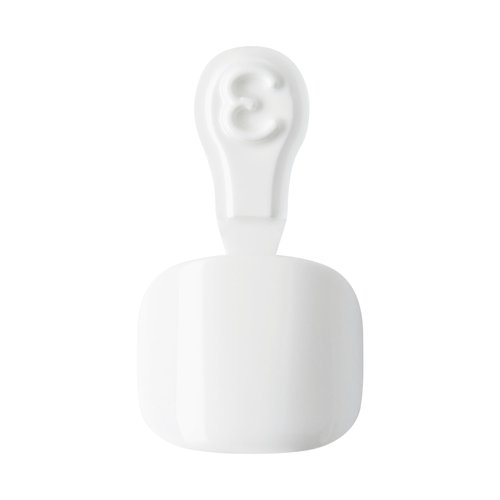 KISS imPRESS No Glue Pedi Press-On Nails, Toenails, 'All Smiles', White, Short Size, Squoval Shape, Includes 24 Nails, Prep Pad, Instructions Sheet, 1 Manicure Stick, 1 Mini File