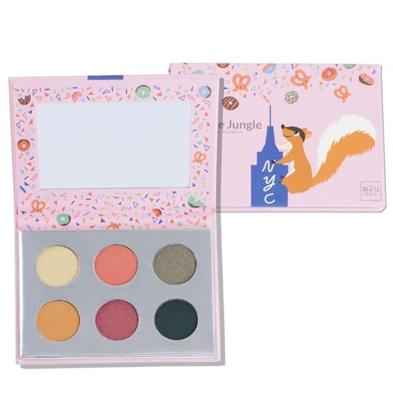 M2U NYC Eyeshadow Palette - 6 Pigmented Shades from Nude to Bold - Long-Lasting Colorful Palette