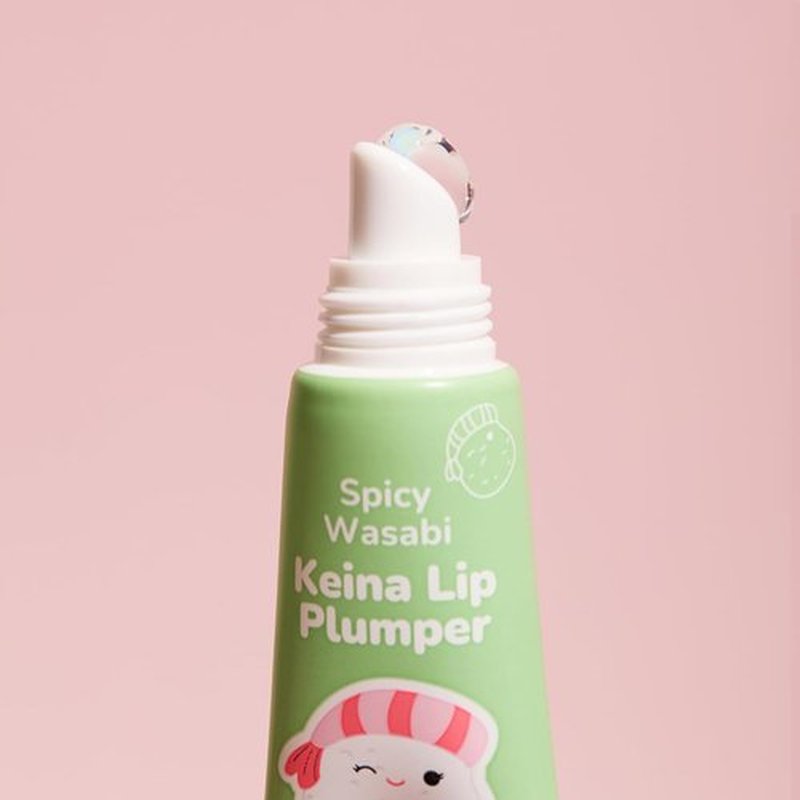 TONYMOLY Keina Keychain Lip Gloss - Spicy Wasabi Sheer, Plumping & Hydrating, Non-Sticky Shine, 11ml | Fun Limited Edition