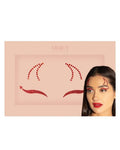 MERCY LONDON Red Devil Face Jewels Costume Accessories Gems All In One Halloween Headpiece Stick On