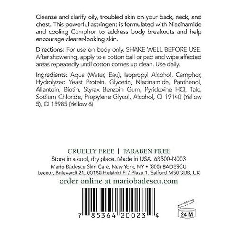Mario Badescu Body Breakout Kit - A.H.A. Botanical Soap & Cleansing Lotion "O" Toner | Ideal for Oily Skin, 2 Ct.