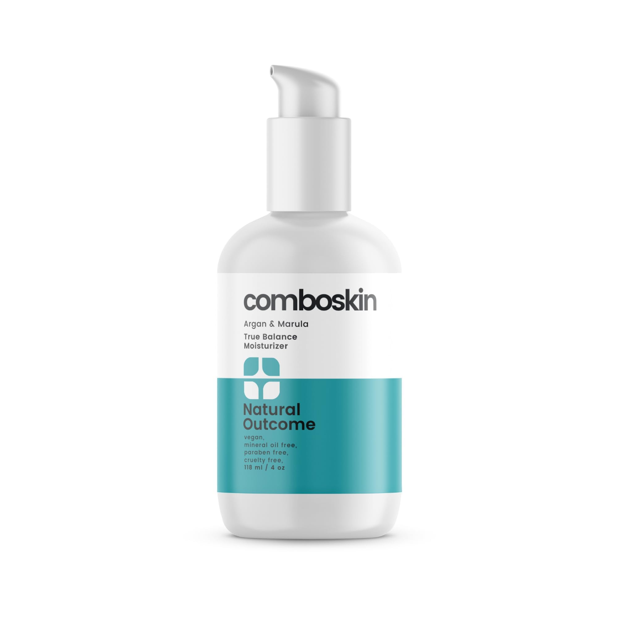 natural outcome Combination Skin Facial Moisturizer Cream | True Balance Daily Facial Moisturizing Lotion with Argan & Marula Oil | 4 oz