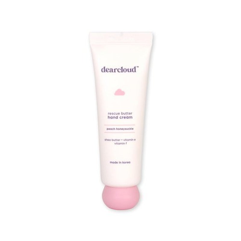 dearcloud Silky Touch Hand Rescue Set - Hand Mask for Dry Cracked Hands + Moisturizing Hand Cream - Self Care Gift Set (Peach Honeysuckle)