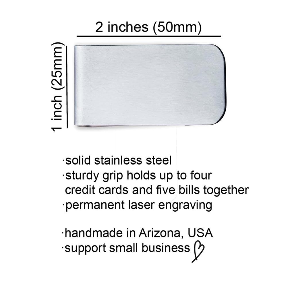 You Are My Person Money Clip, Stainless Steel Money Clip, Valentine's Day Gift for Husband, Anniversary Gift for Boyfriend, Birthday Gift for Him