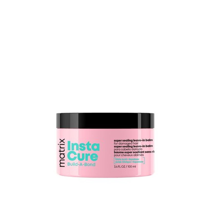 Matrix Instacure Build-A-Bond Super Sealing Leave-In Balm - Repairs & Seals Damaged Hair, Heat Protects and Smooths Frizz, With Citric Acid & Squalane, Vegan, Sulfate-Free, Paraben-Free