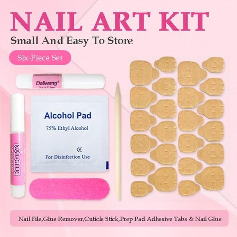 GGddsha 2025 Long Pmma Acrylic Handmade Nail Design Novelty with Rhinestone Bear Love Snake Design Glossy Nail, Reusable Nail Set with Box Gift for Women (White-pink, M)