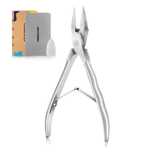Ingrown Toenail Clippers Straight Blade Toe Nail Clippers for Thick Nails for Seniors, Stainless Steel Nail Clippers for Thick Toenails Ultra Slim 16mm Blade Podiatrist Nail Clippers (Straight Blade)