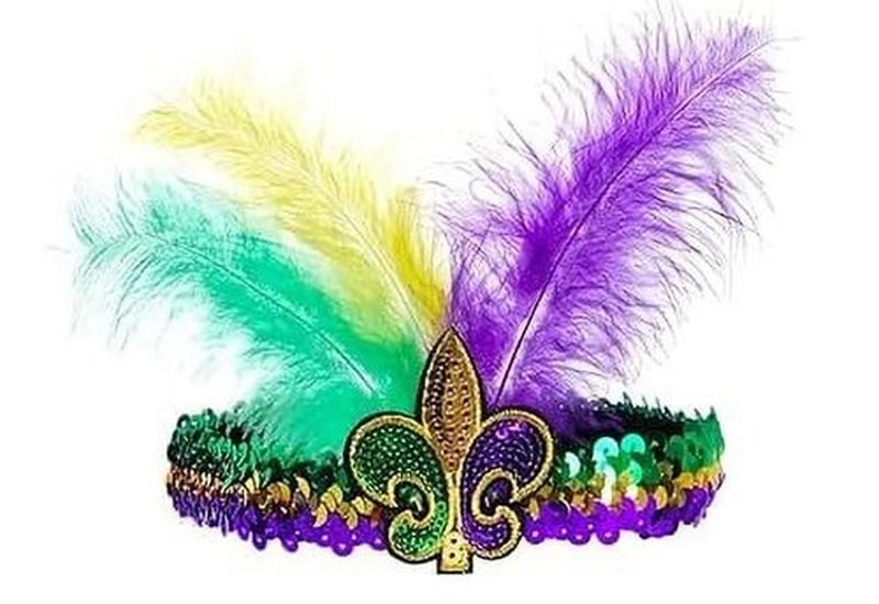 Les Bonnes Temps Carnival Feather Headband