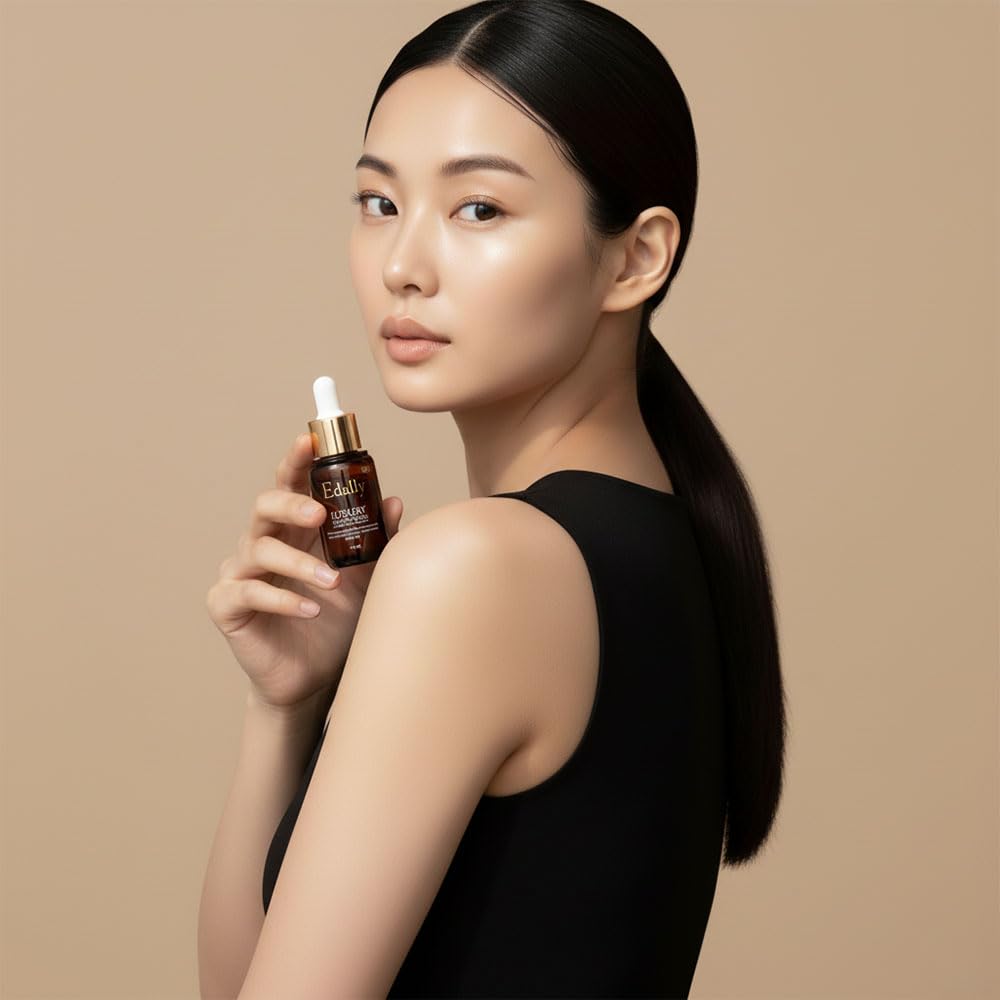 Edally EX Luxury Rejuvenating Bird's Nest Ampoule Serum - Premium Korean Facial Serum with Marine Collagen & Swiftlet Nest Extract - Deep Nourishing, Firming & Hydrating Care - [25ml / 0.85 fl.oz]