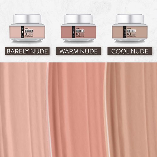 ibd Dual Builder Gel in Warm Nude, Soft Gel and Adhesive, Easy Soak Off, 0.5 oz