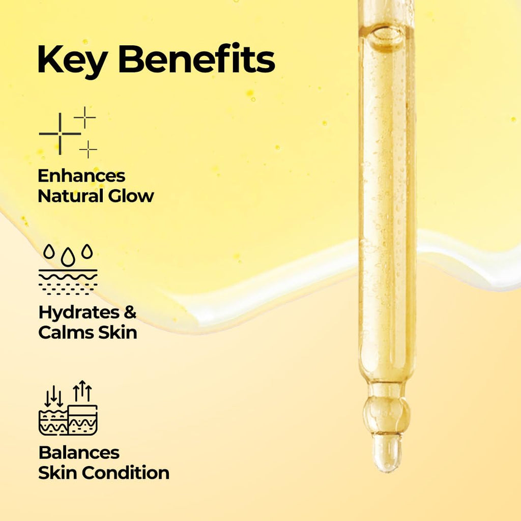 JAMINKYUNG Propolis Ampoule, Glow Boosting Serum for Face with 90% Propolis Extract & Snail Mucin, 8-Layer Hyaluronic Acid, Niacinamide for Sensitive Skin, Dry, Dull Skin, Korean Skincare 1.18 fl oz